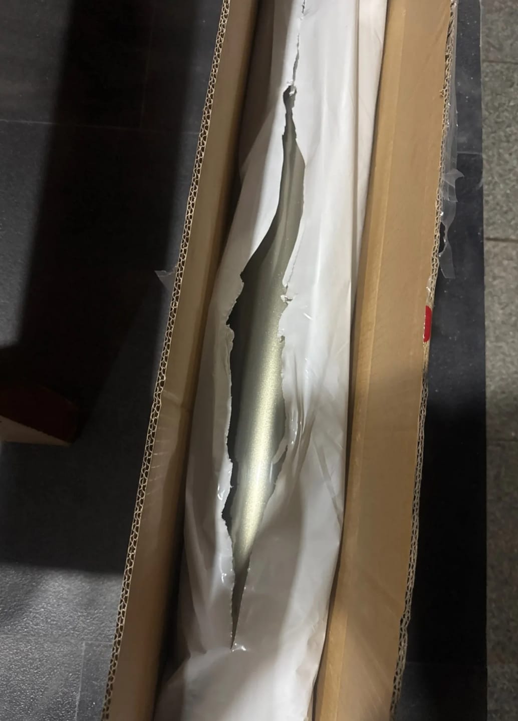 Customer photo review of Mallcas™ Glossy Metallic Aventurine Green Vinyl Wrap (PET Liner)
