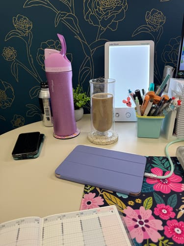Customer photo review of FLUR Iced Coffee Glasses