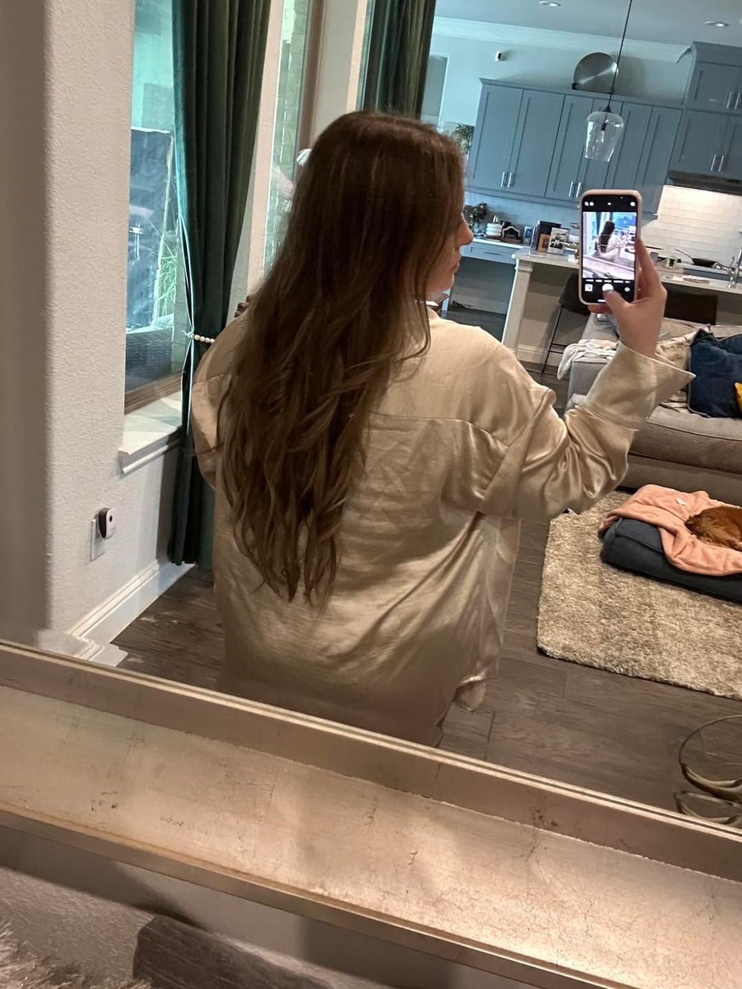 Customer photo review of Virgin Tape in Human Hair Extensions Balayage Brown and Blonde #4/4/27