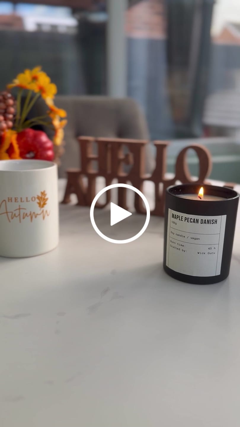 Customer video review of Maple Pecan Danish Candle
