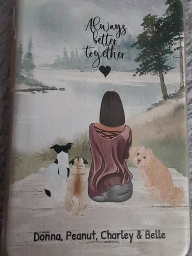 Customer photo review of Together with my pet - Personalised Phone Case