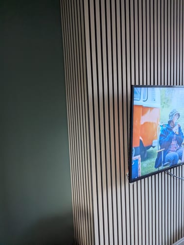 Customer photo review of Acoustic Slat Panel - Natural Oak