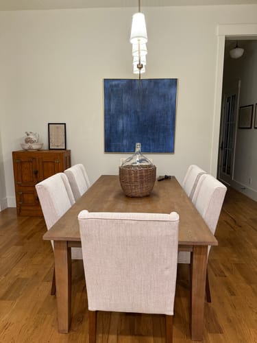 Customer photo review of Special link for Bryan's custom order - Azure Serenity Canvas