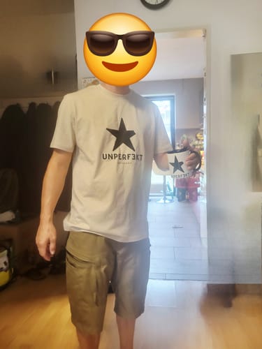 Customer photo review of 100% Organic Herren Shirt »Unperfekt Stern«