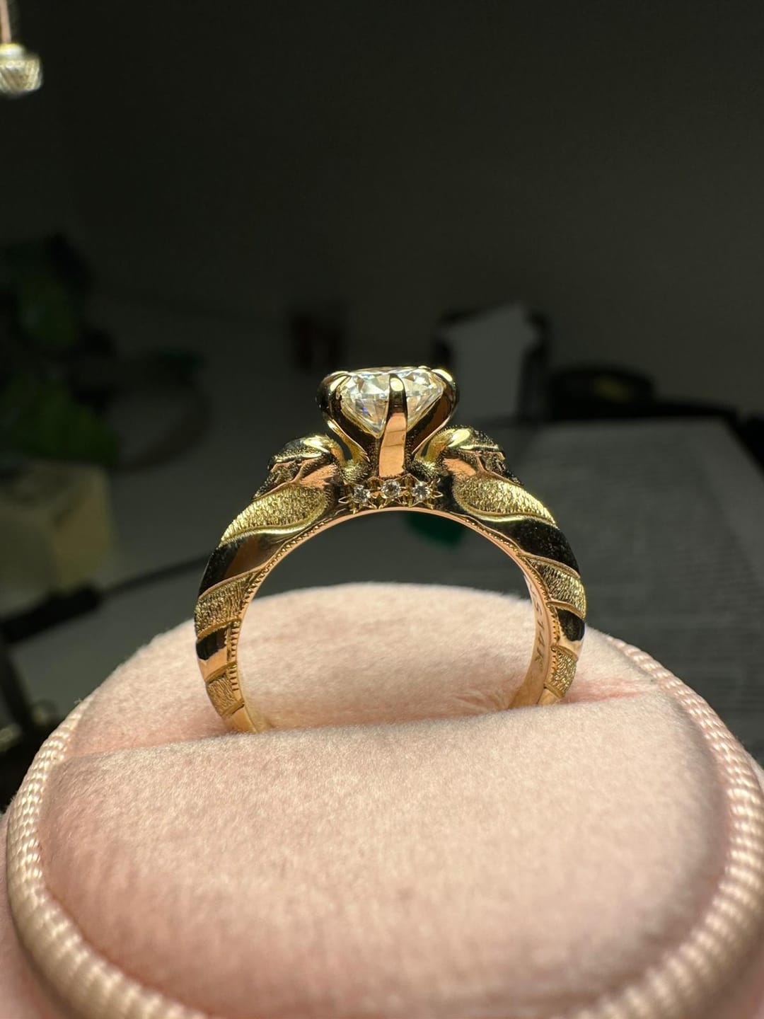 Customer photo review of Artifact 18: (Big Model) The Swan Diamond Ring