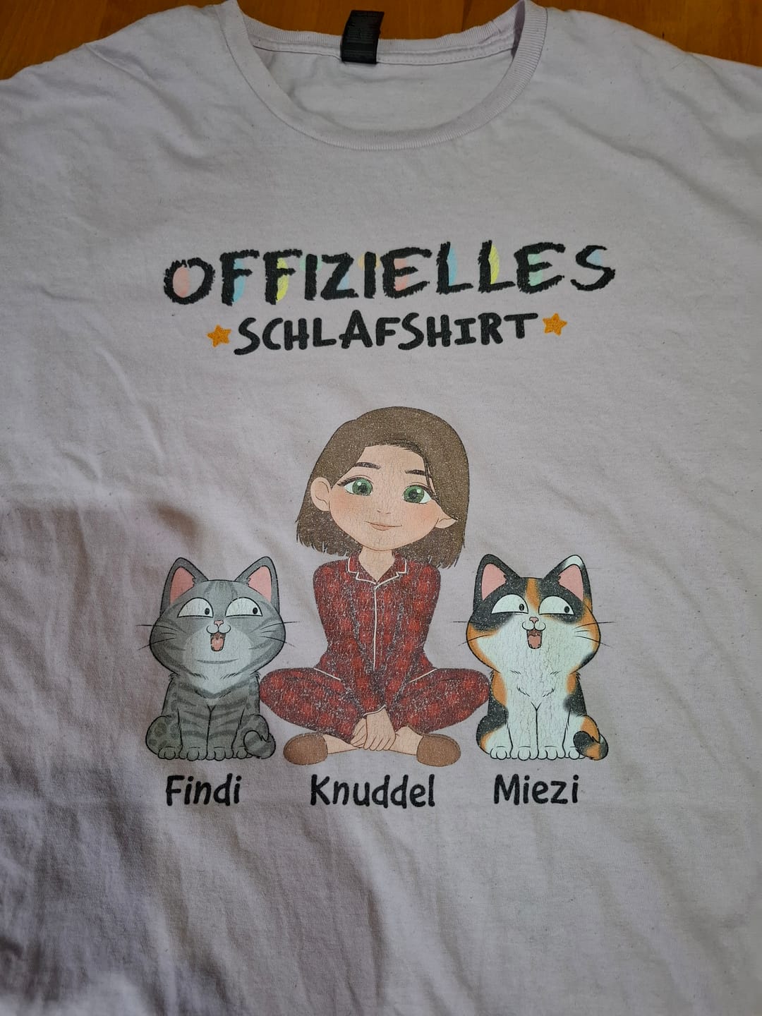 Customer photo review of Schlafmützen - Personalisiertes T-Shirt