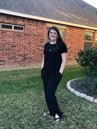 Customer photo review of Brigitte Brianna Crew Neck Tee