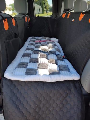 Customer photo review of RuffRover 2.0™ - Hard Bottom Back Seat Extender + (FREE Dog Bed)