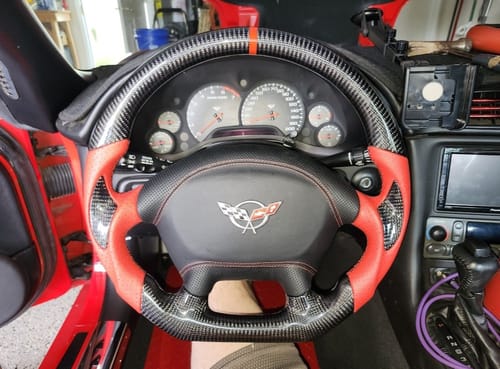 Customer photo review of [Customizable] Carbon Fiber Steering Wheel 1997-2004 C5 Chevy Corvette