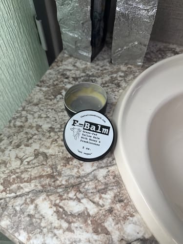 Customer photo review of F-Balm - Premium Anti-aging Tallow Balm - 2 oz.