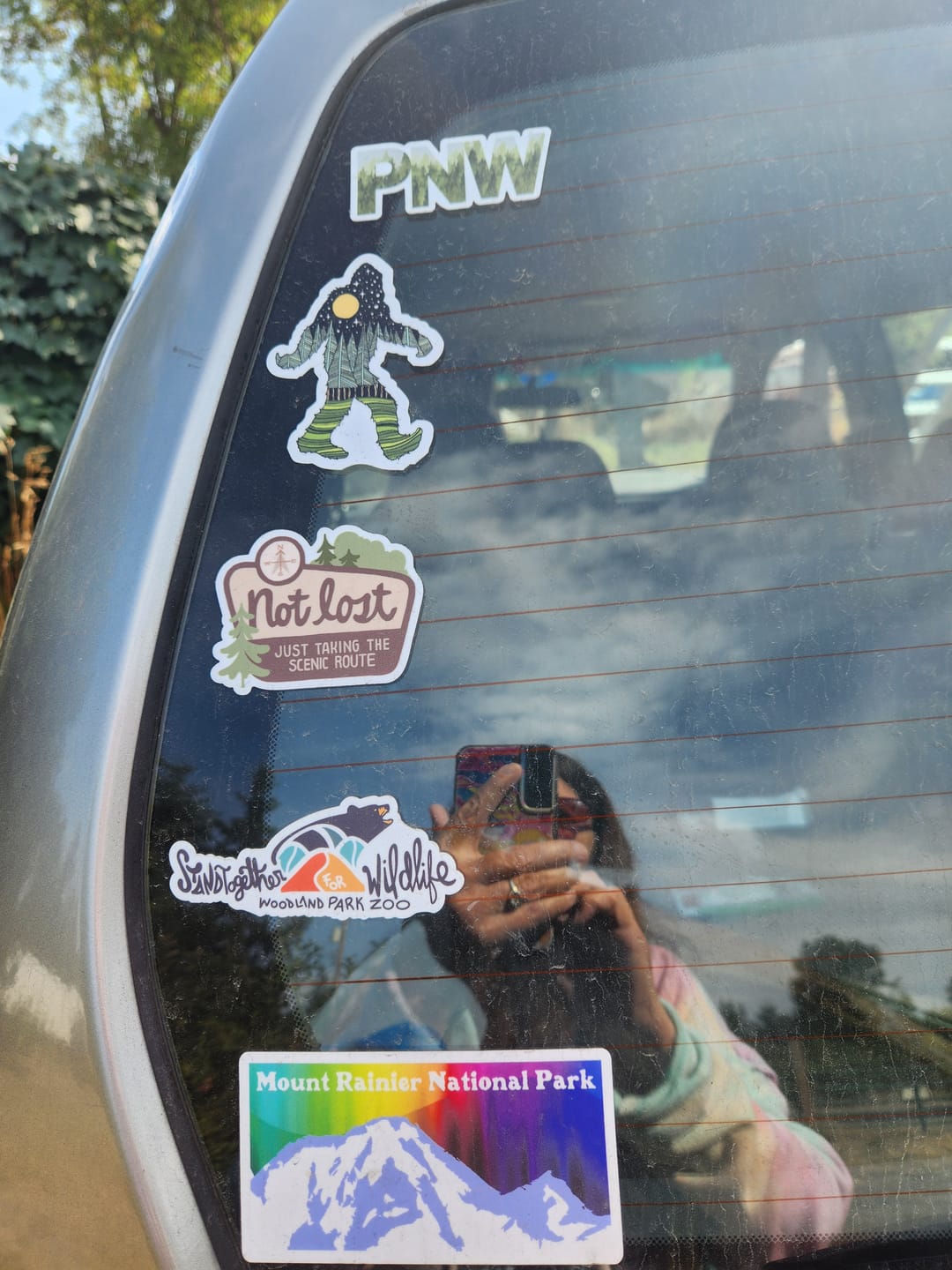 Customer photo review of Bigfoot Nature Sticker