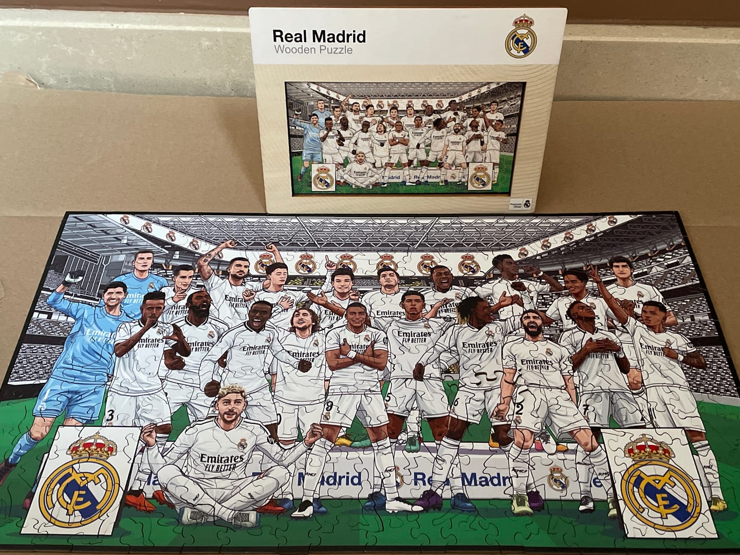 Customer photo review of Equipo Real Madrid CF® - Rompecabezas de Madera
