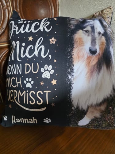 Customer photo review of Seelentröster - Individuelles Kissen