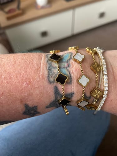 Customer photo review of Celine Clover Bracelet