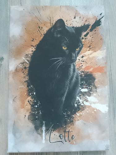 Customer photo review of Graffiti Pawtrait