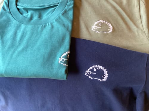 Customer photo review of Cooler Igel - Bio Herren Shirt (Stick)