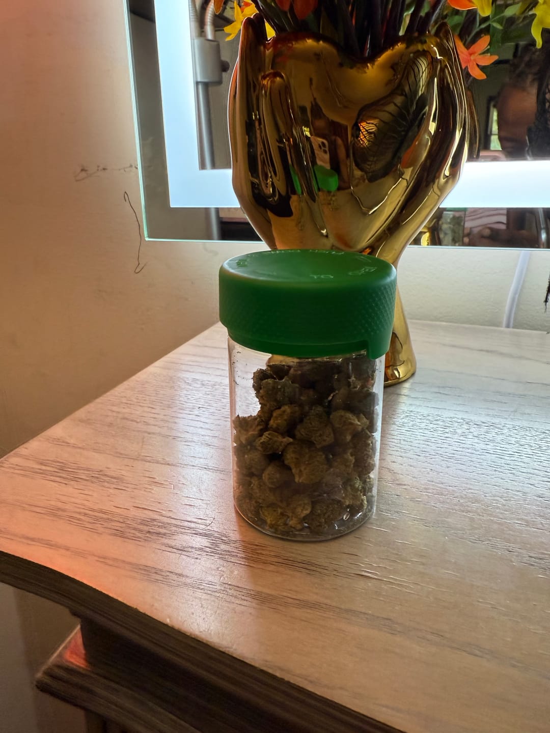 Customer photo review of BLUEBERRY OG THCa Flower Exotic Smalls INDICA 14g 28g 112g THC