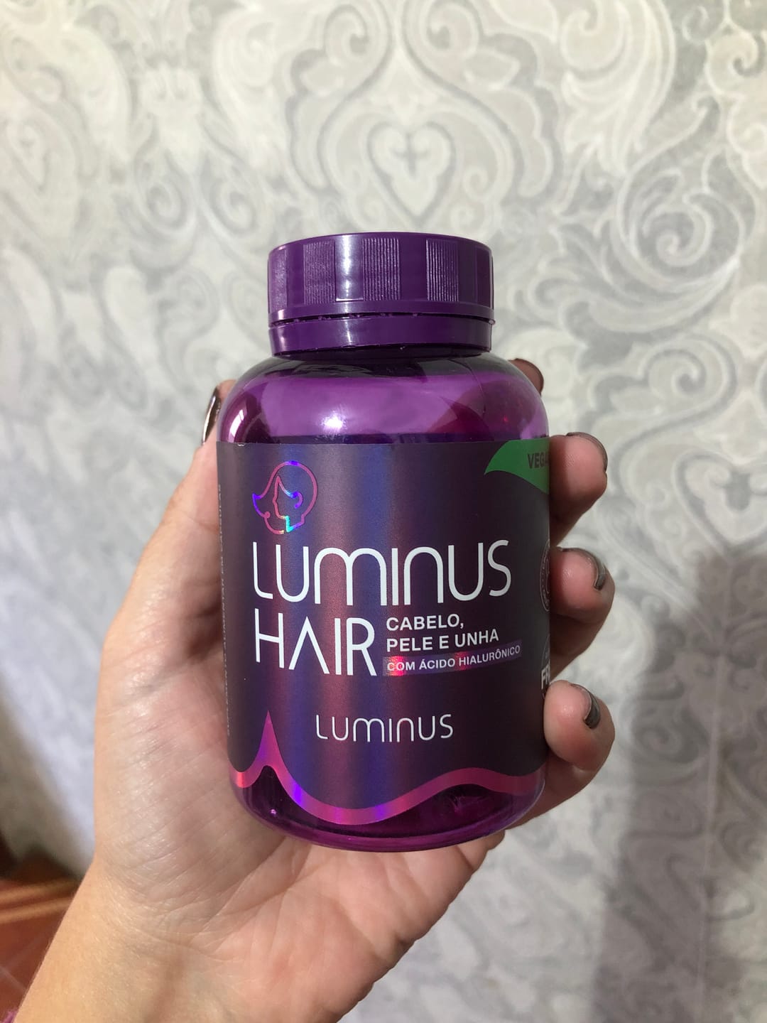 Customer photo review of Luminus Hair Caps