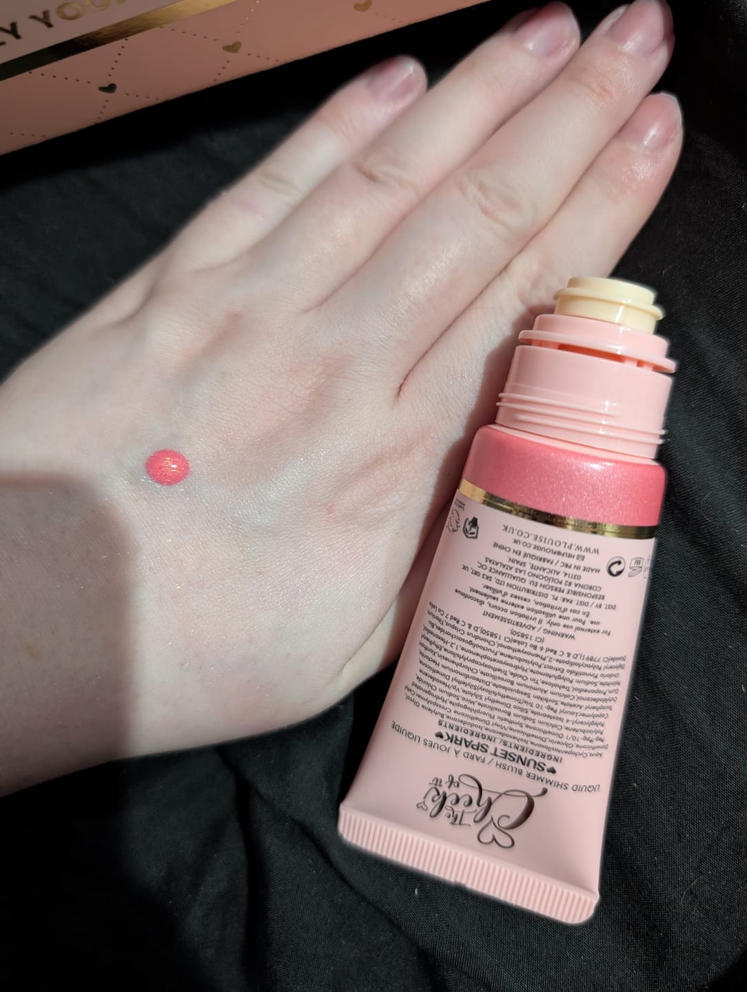 Customer photo review of P.Louise The Cheek Of It Shimmer Liquid Blush