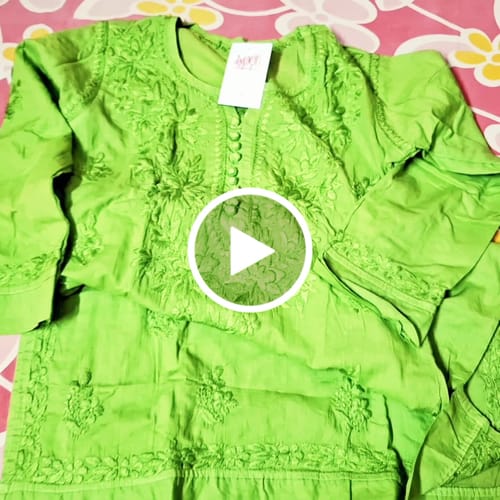 Customer video review of Aayat Green Cotton Kurta