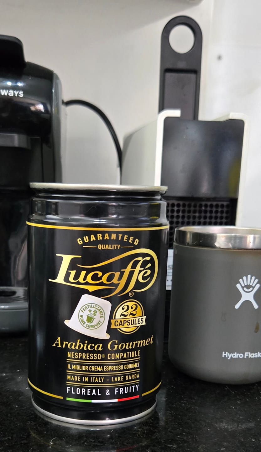 Customer photo review of Lata Lucaffe Mr. Exclusive 22 Cápsulas Compatibles con Nespresso