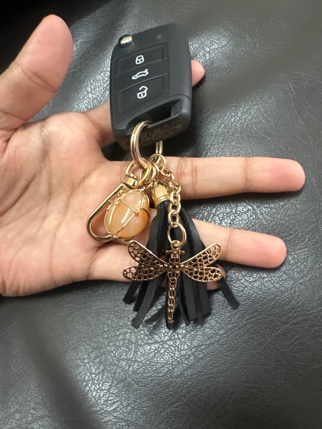 Customer photo review of Veré - Dragonfly Bag Charm