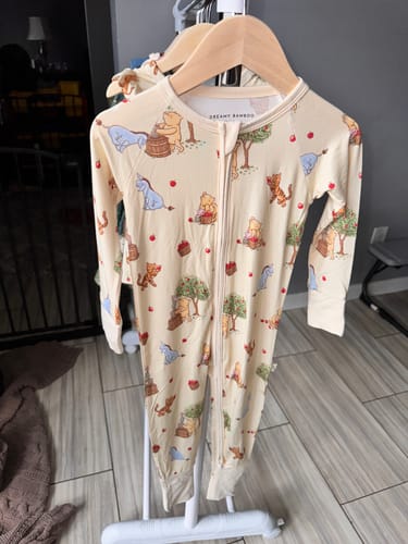 Customer photo review of Orchard Friends Zip Romper