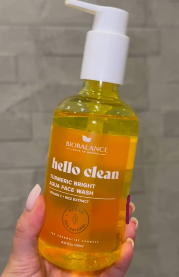 Customer photo review of BIOBALANCE HELLO CLEAN ИЗМИВЕН ГЕЛ ЗА ЛИЦЕ С КУРКУМА TURMERIC BRIGHT