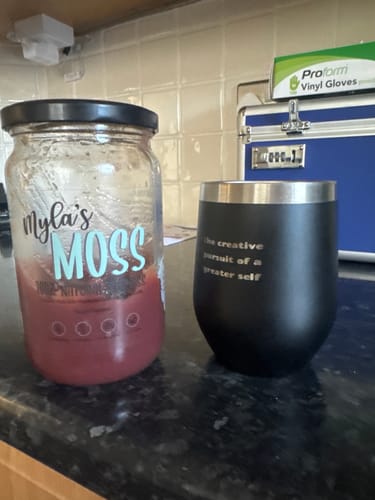 Customer photo review of Seamoss Gel Bundle - Purple & Gold (720ml each)