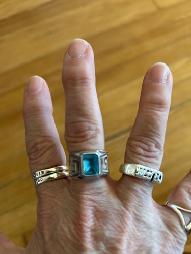 Customer photo review of Ancient Greek Topaz Ring