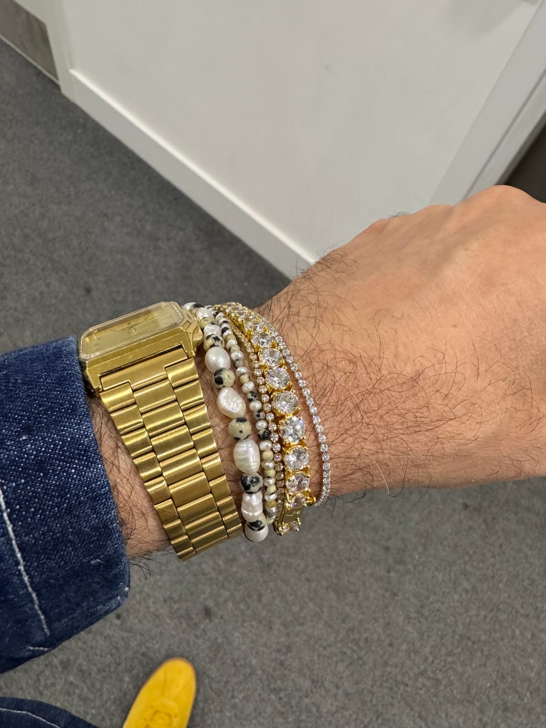Customer photo review of 5mm Tennis Bracelet - Gold