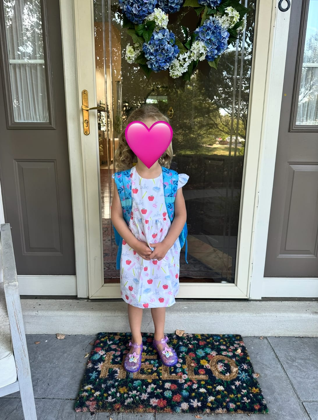Customer photo review of School Essentials Print Avery Dress