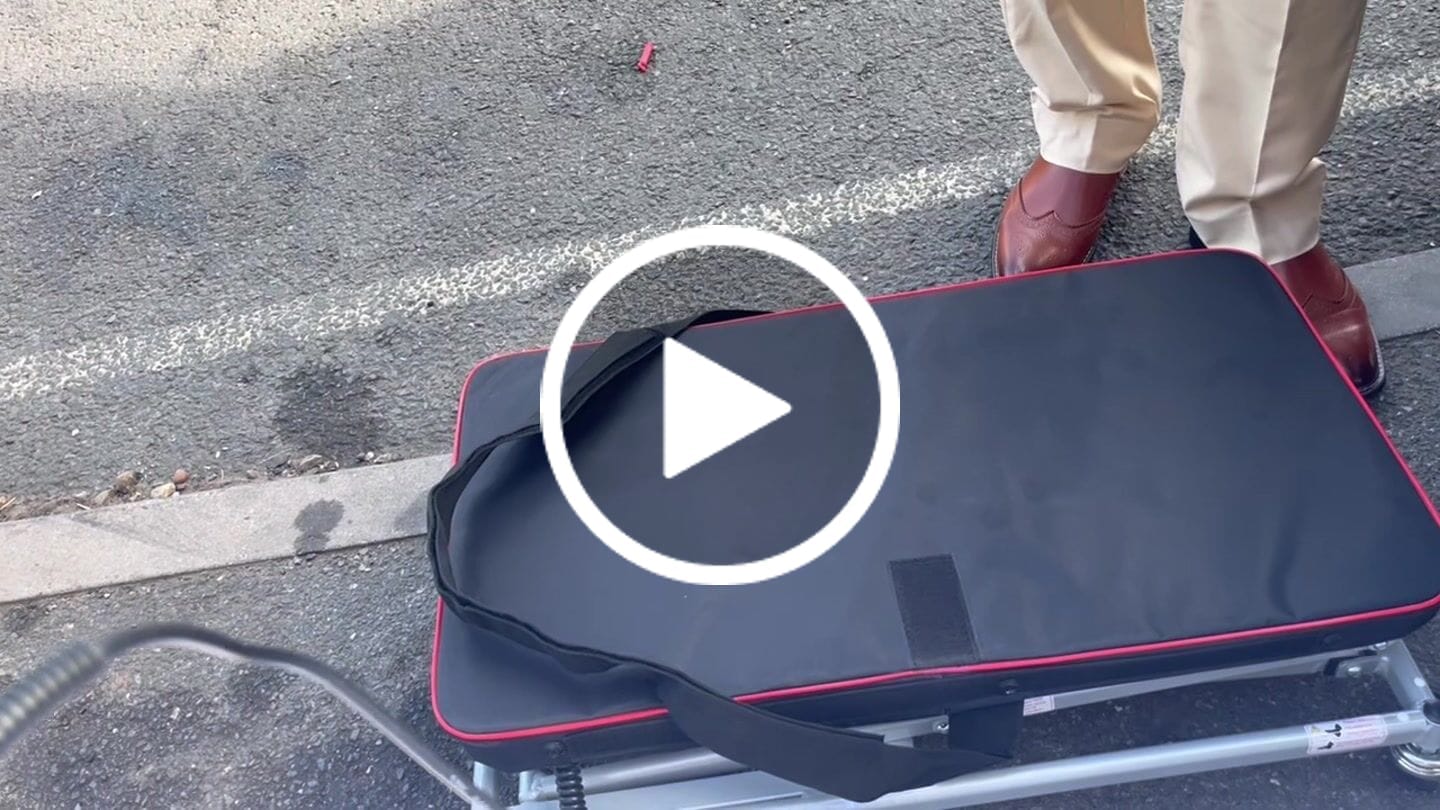 Customer video review of Portable Car Boot Hoist by Etech Mobility