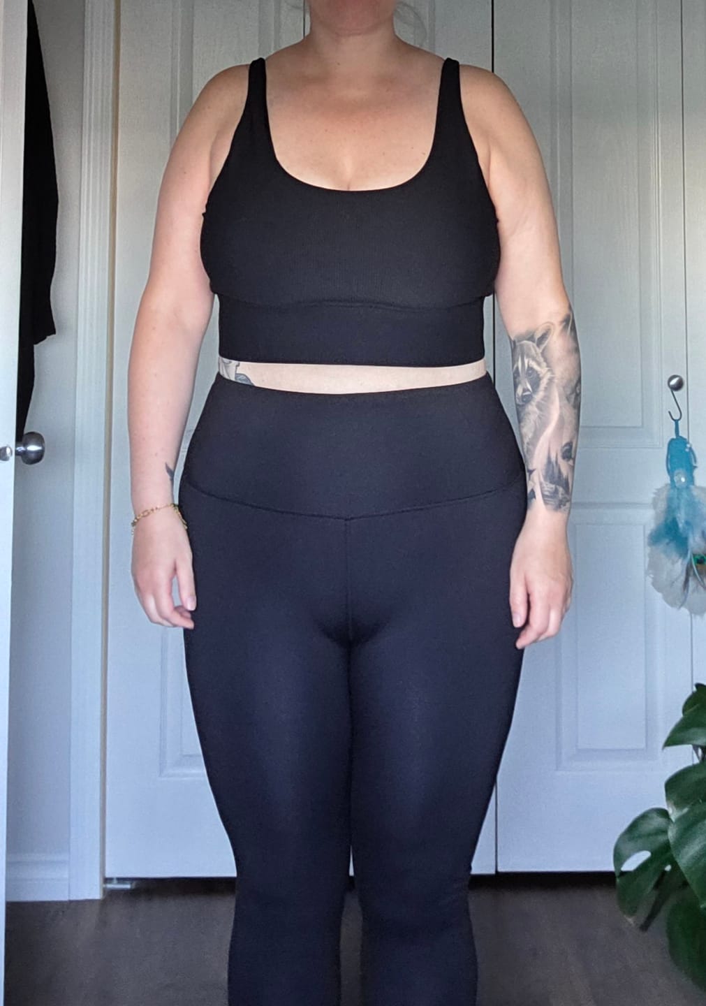 Customer photo review of Ribbed Sports Bra