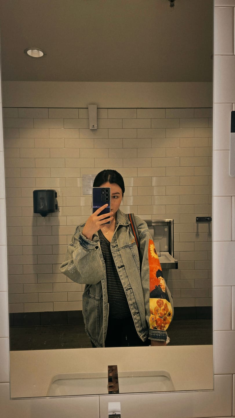 Customer photo review of Van Gogh Denim Jacket