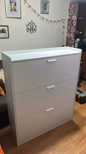 Customer photo review of Zapatera Organizadora VTRIN XXL para 25 pares y tallas grandes hasta 44