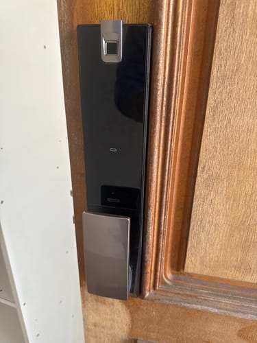 Customer photo review of Zigbang ( Previously Samsung ) ZD‑P73 Wi‑Fi Mortise Fingerprint Entry Smart Lock