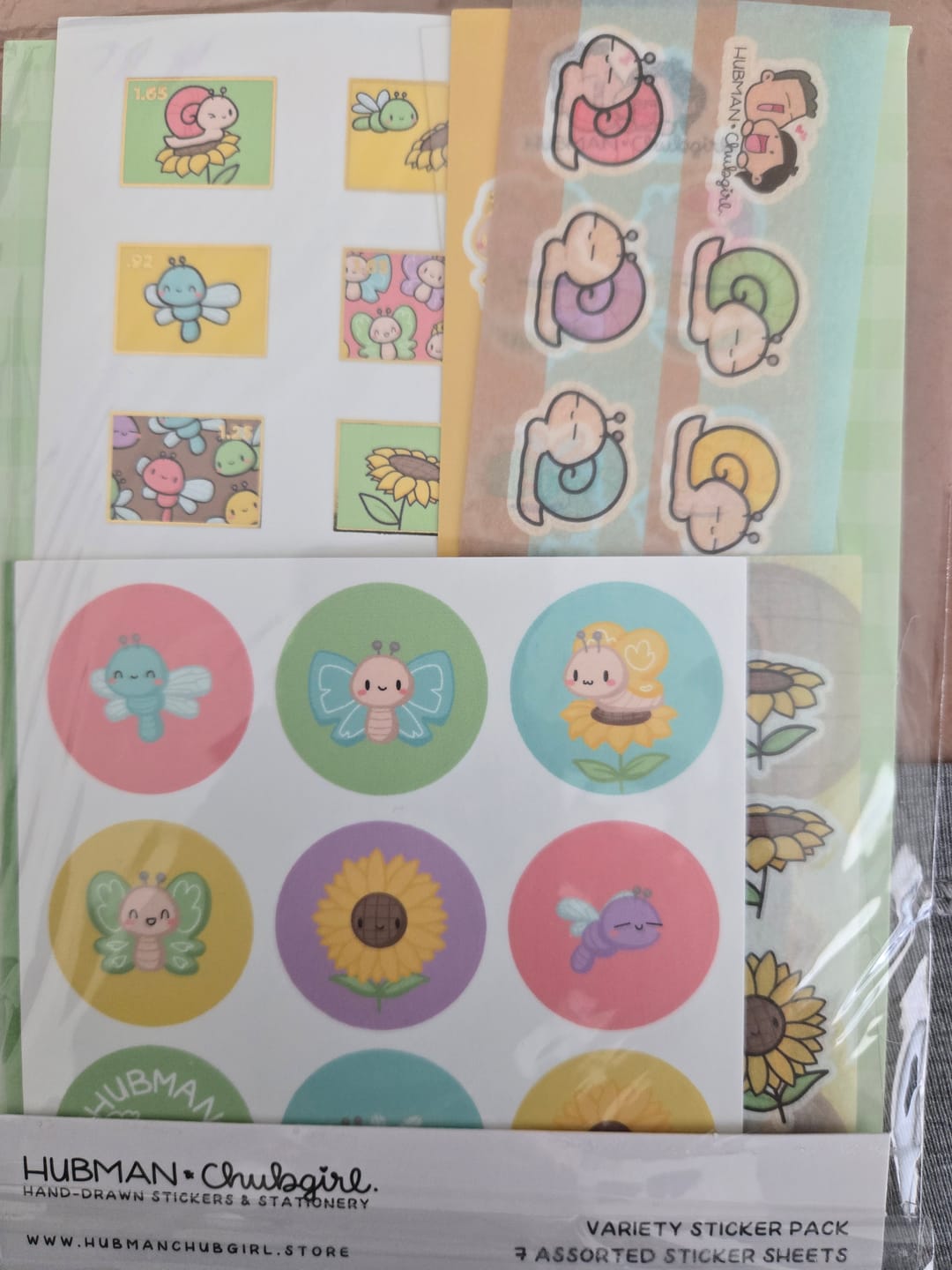 Customer photo review of Sunflowers Variety Sticker Pack