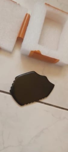 Customer photo review of Wholesale Various Shape Black Obsidian Face Gua Sha Tool