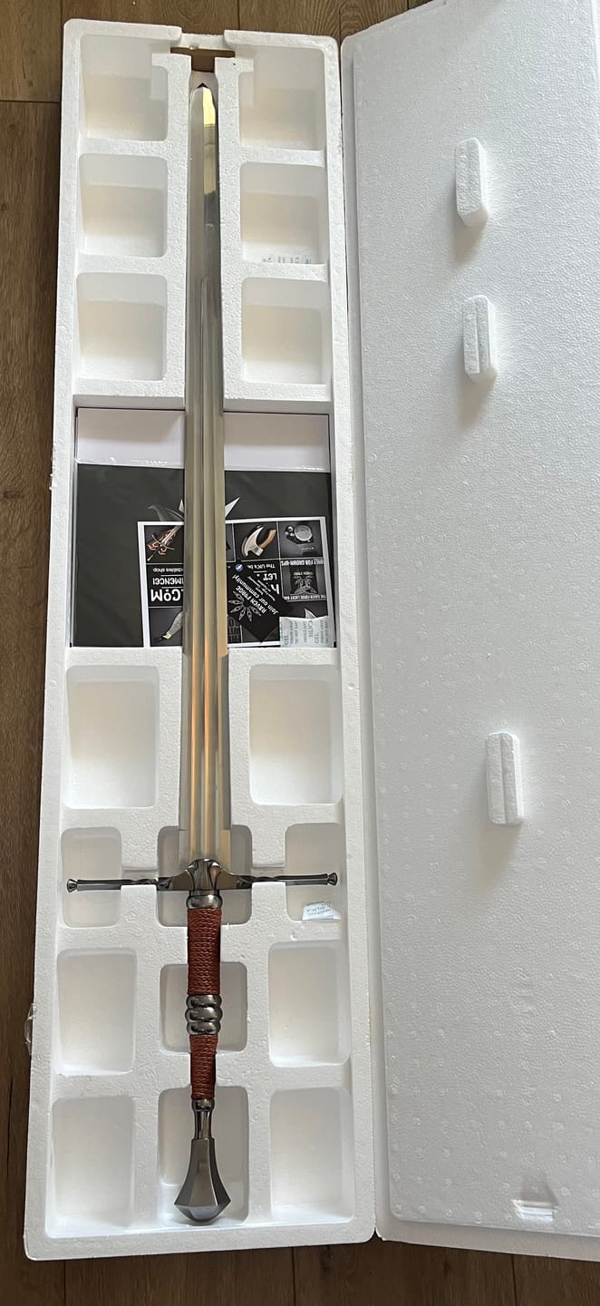 Customer photo review of Geralt of Rivia's Steel Sword - The Witcher Sword