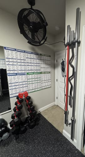 Customer photo review of RitFit 7FT Olympic Barbell Bar 2'' Weight Lifting Bar