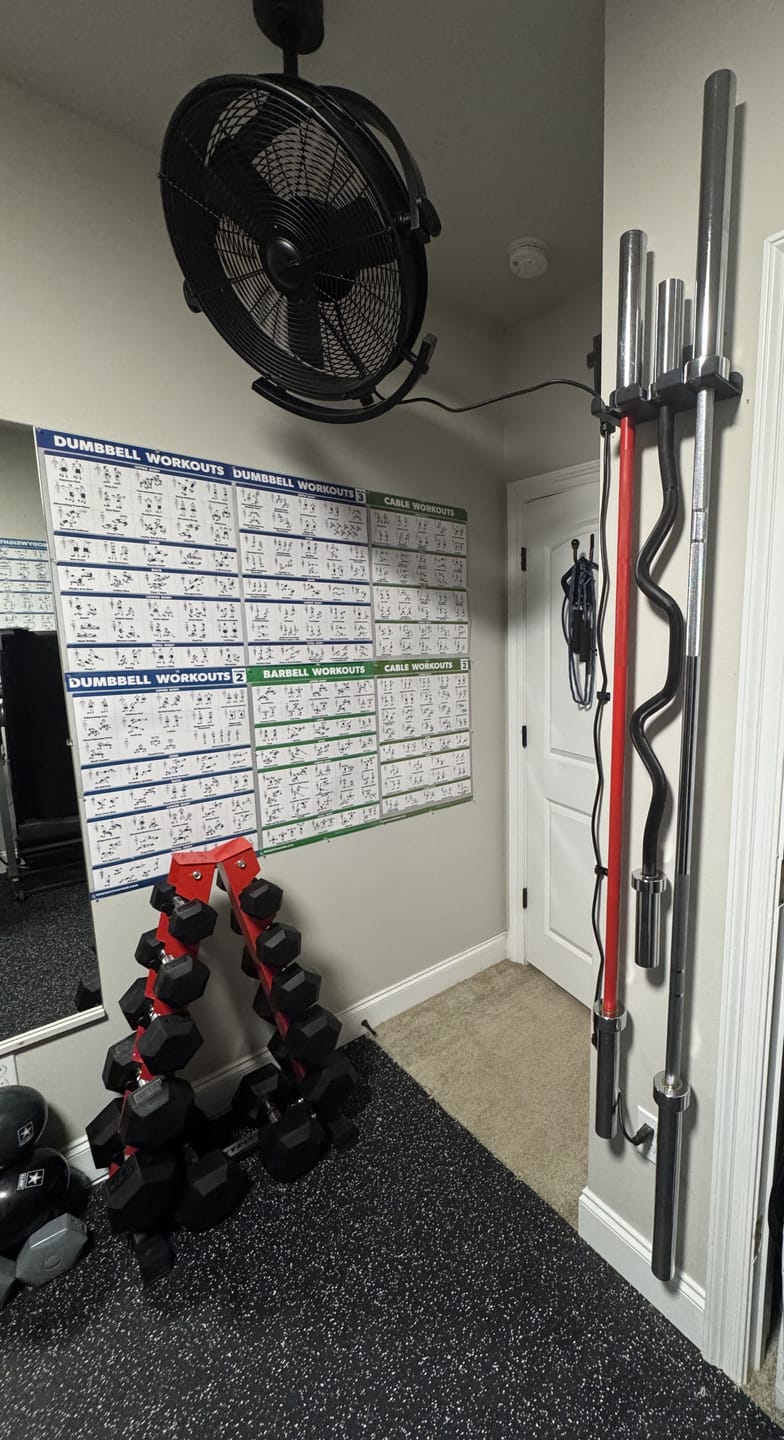 Customer photo review of RitFit 7FT Olympic Barbell Bar 2'' Weight Lifting Bar