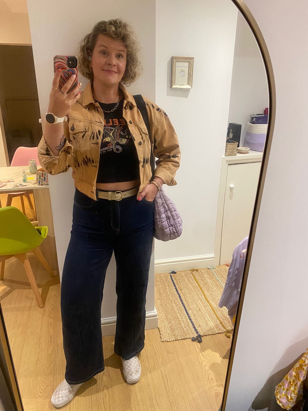 Customer photo review of Feeling Too Much Ribbed Baby Tee