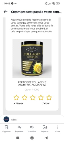 Customer photo review of PEPTIDE DE COLLAGENE COMPLEX - OMNICOL™️