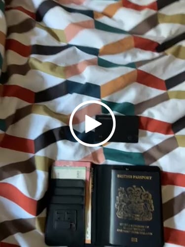 Customer video review of SPOTMINDERS. Tracking card