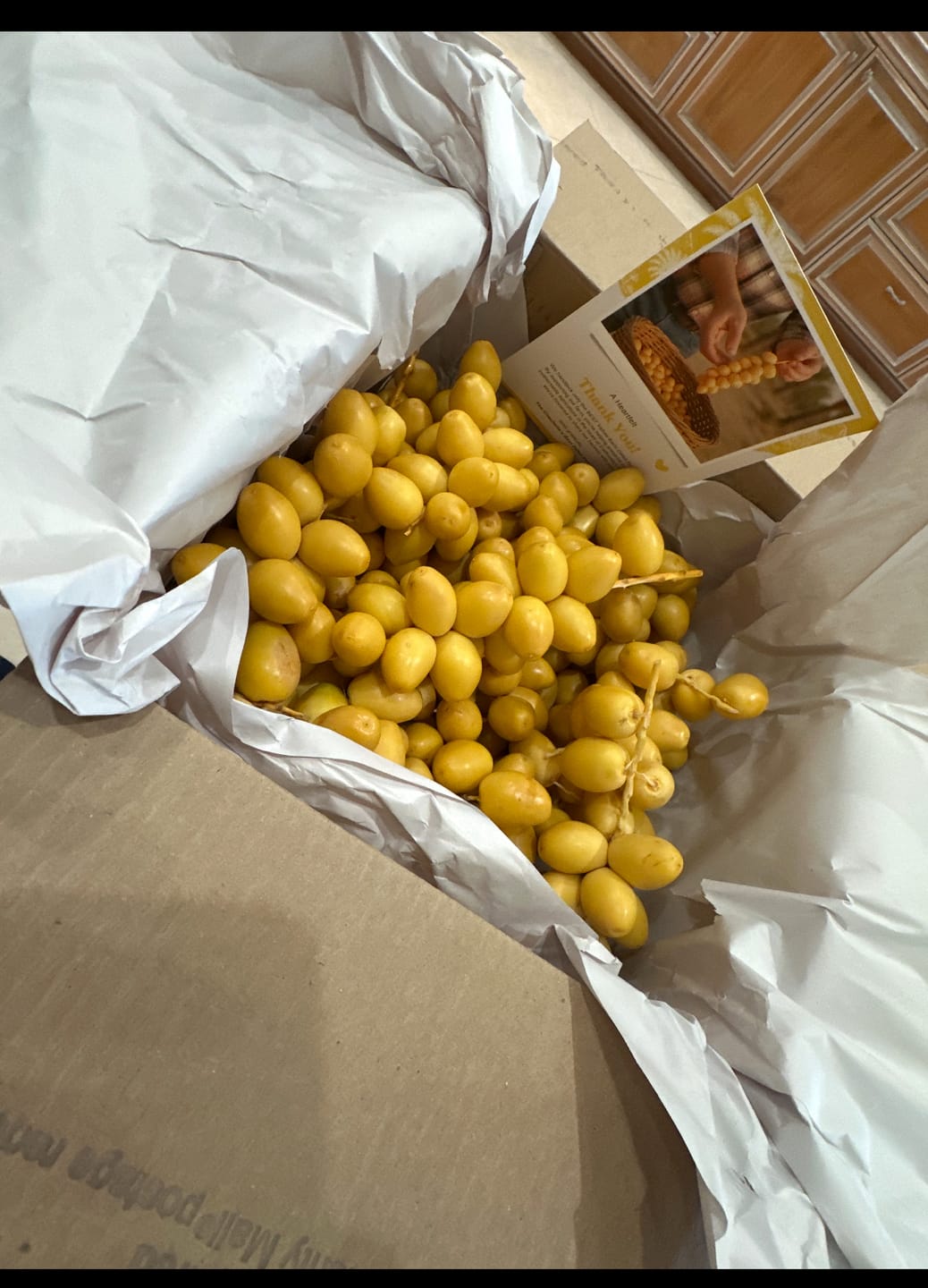 Customer photo review of Organic Yellow Barhi Dates (Khalal Barhi Dates)