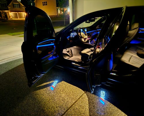 Customer photo review of BMW F SERIES DOOR LIGHTS
