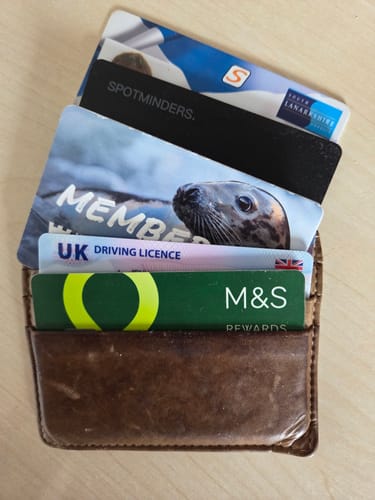 Customer photo review of SPOTMINDERS. Tracking card