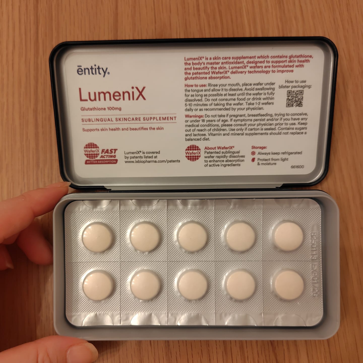 Customer photo review of LumeniX 高濃度グルタチオン 100mg