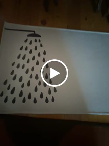 Customer video review of Roofale- Printed Bath Mat